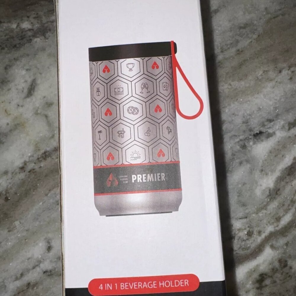 Carnival Cruise Line PREMIER Players Club 4 in 1 Beverage / Drink Holder NIB​​​​ - Picture 2 of 5